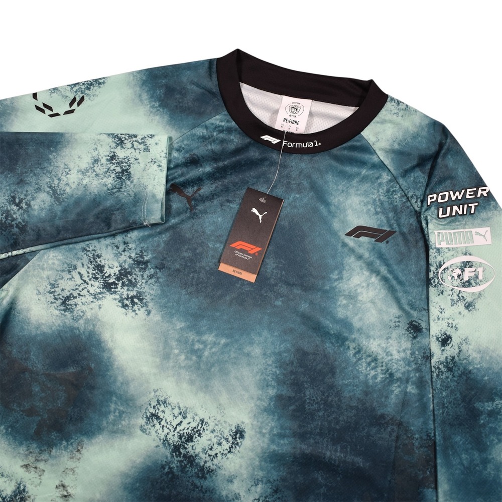 Formula 1 Puma Mens Long‎ Sleeve Motorsports Tee Green X-Large